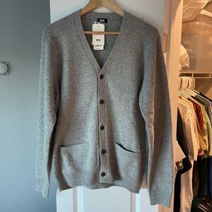 Uniqlo Premium Lambswool Cardigan Sweater